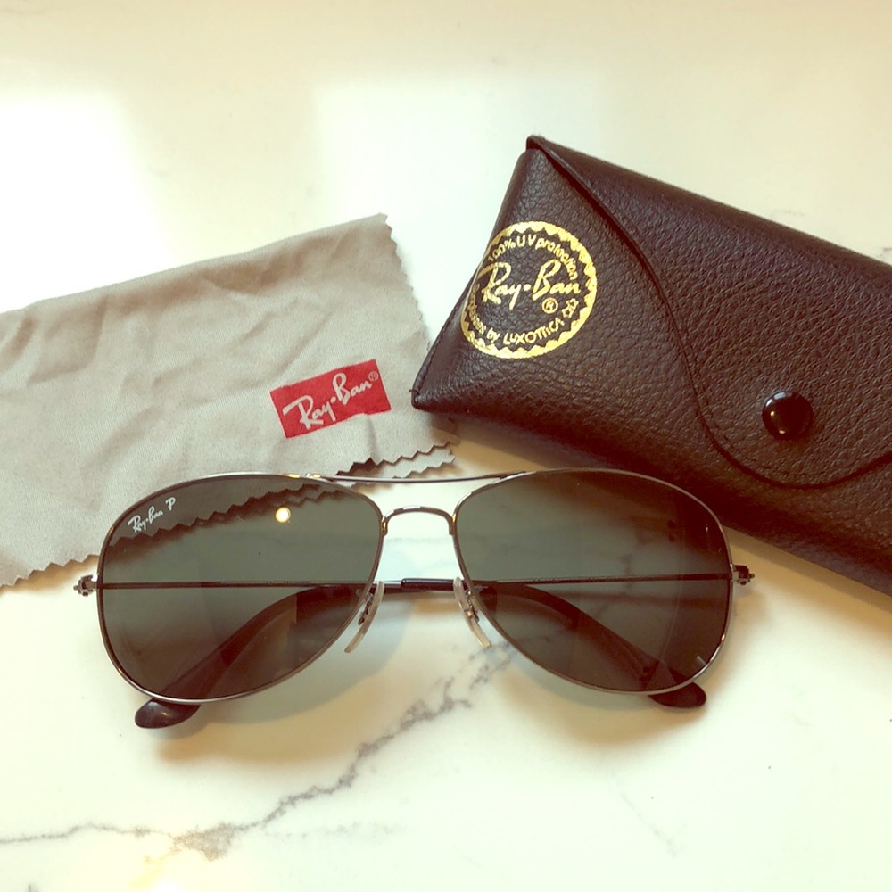 Ray Ban polarized cockpit sunglasses